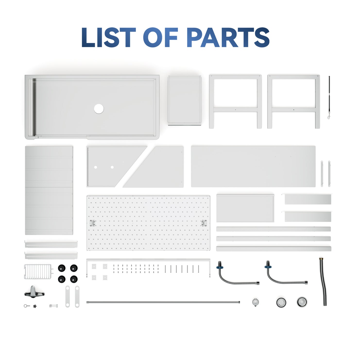 RUDCXDY 46" Dog Washing Station for Home,Stainless Steel Professional Dog Bathing Station Height Adjustable D og Grooming Tub Ramp, Drawer, Floor Grate & Fauct (R Ramp)