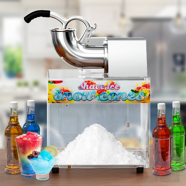 RUDCXDY 48L Snow Cone Machine, 500LB/H Commercial Shaved Ice Machine for Snow Cones, 300W Electric Fluffy Snow Cone Maker for Party, Suitable for Party Activities, Family Gatherings, Sale